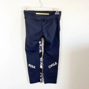 SoulCycle Performance Black/White Crop Pants